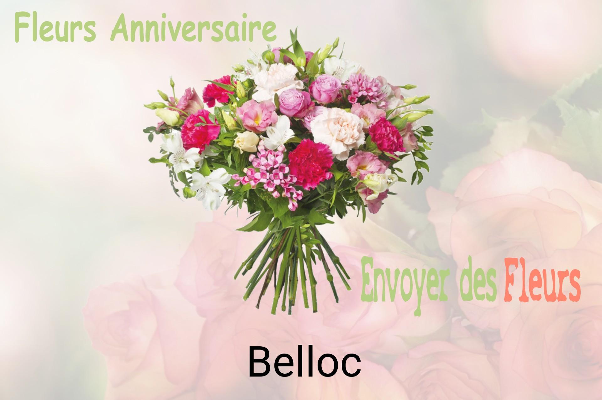 Bouquet de fleurs d’anniversaire livré à Belloc